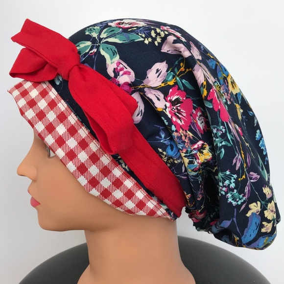 Scrub CAP/HAT *Reversible *Long Ties NWOT - Picture 1 of 16